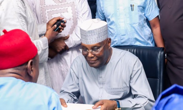 Atiku Submits 2027 Presidential Form At ADC Secretariat [PHOTOS]