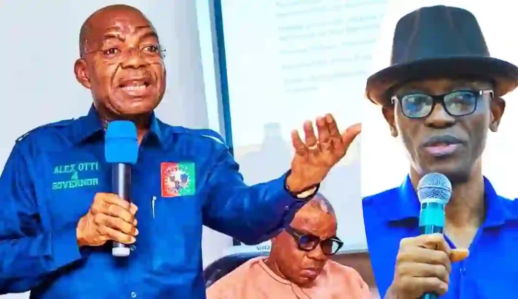 ‘Explain Why You’re Still Parading Yourself’ – Gov. Otti Blasts Abure Over Sale Of Governorship Forms
