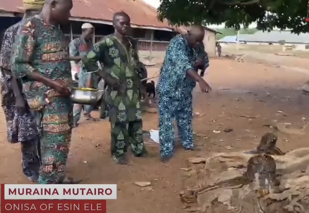 VIDEO: Traditional Priest Invokes Deities Over Abduction Of Oyo Schoolchildren, Teachers