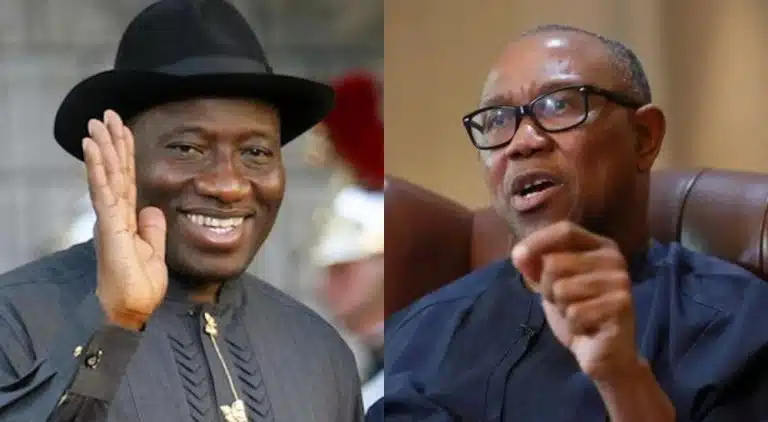 Peter Obi Dismisses Concerns Over Possible Goodluck Jonathan 2027 Presidential Bid