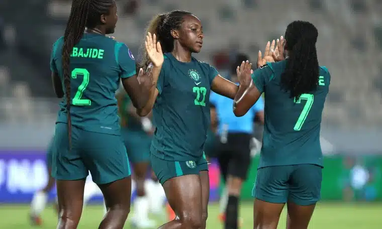 Super Falcons Thrash Egypt 6-2, Reach WAFCON Quarter-Finals