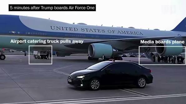 President Trump Hides In Catering Cart To Board Secret Flight In Turkey Amid Potential Iranian Assass!nation Threat' (Video)
