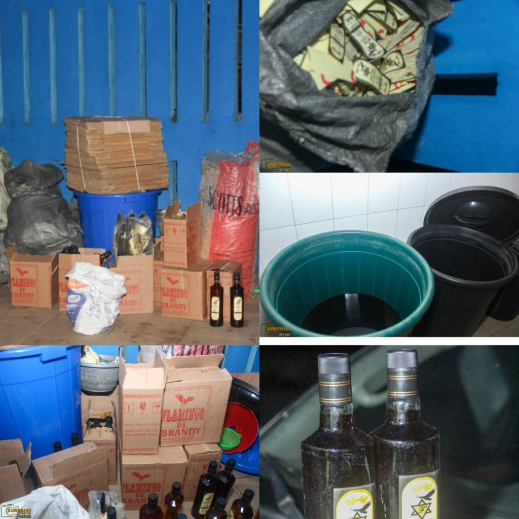 48-year-old Man Arrested As Lagos Police Uncover Fake Alcohol Factory In Badagry