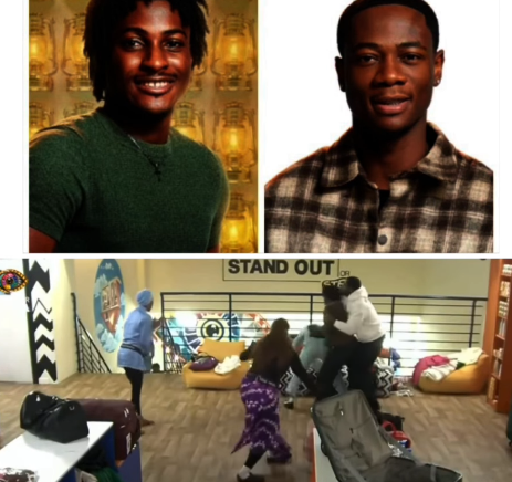 BBNaija: Keivo B£ats Up Fellow Housemate Tram Over Shirt (Video)