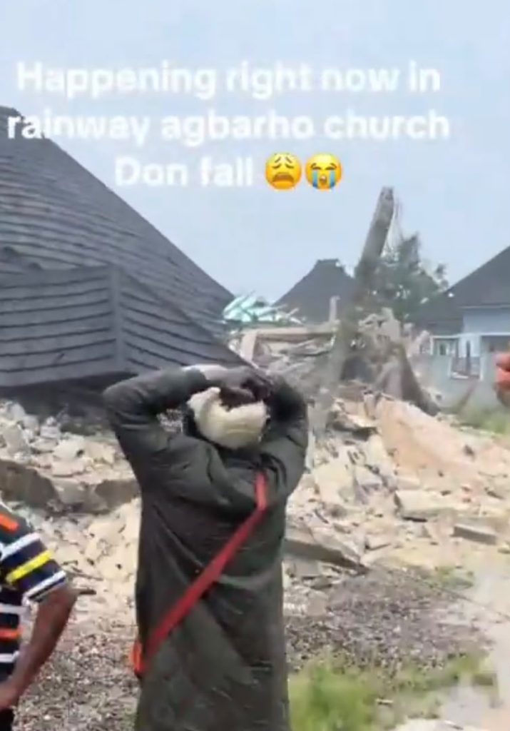 Church Building Collapses Along Ughwrughelli Road In Delta State