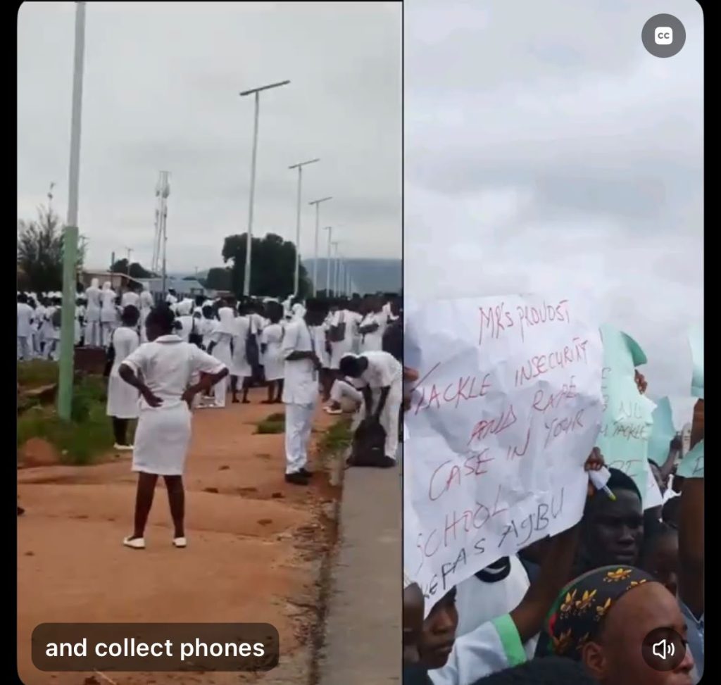 Protest In Taraba As Hoødlums Break Into Female Hostel, R@pe Student And Cut Off Her Finger