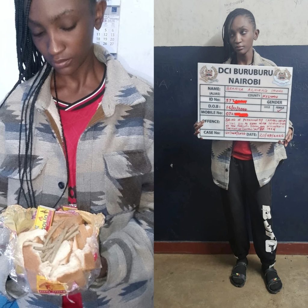 Lady Arrested For Attempting To Smuggle Drugs Concealed Inside Loaf Of Bread To Boyfriend In Police Custody