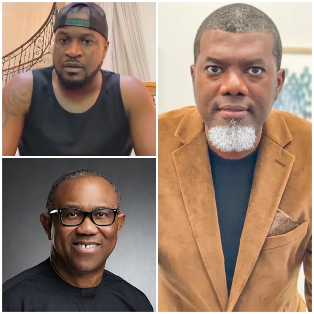 Reno Omokri Tackles Peter Okoye As He Reacts To A Throwback Video Of Him Campaigning For Peter Obi In 2023