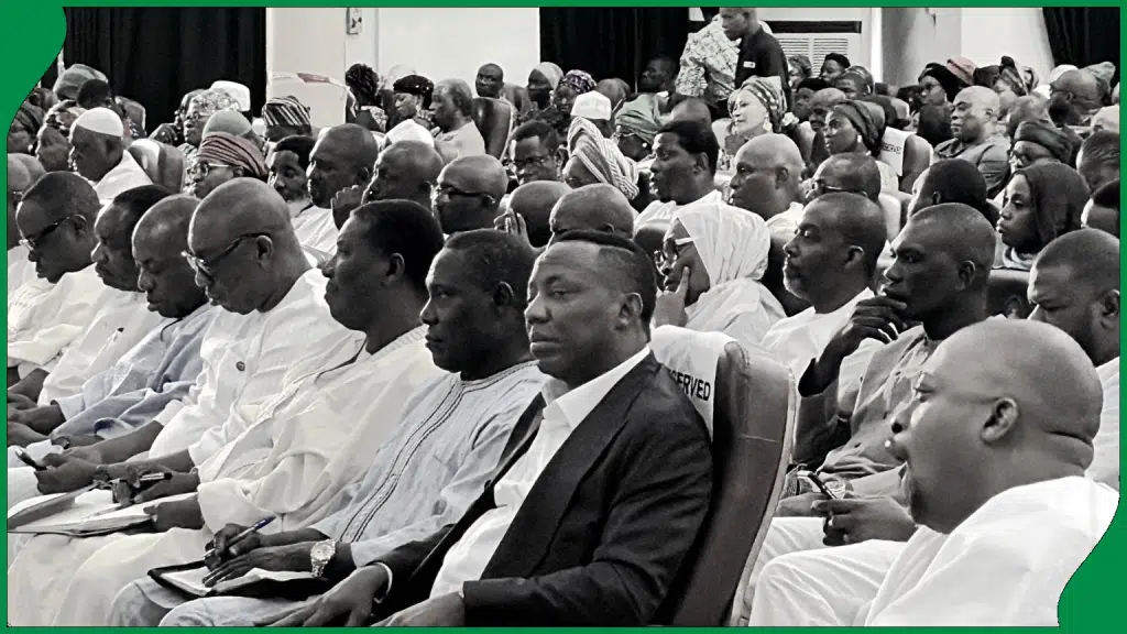 Photos: ‘Obidients Are Weeping’ – Sowore Attends RCCG, Holds Private Meeting With Adeboye