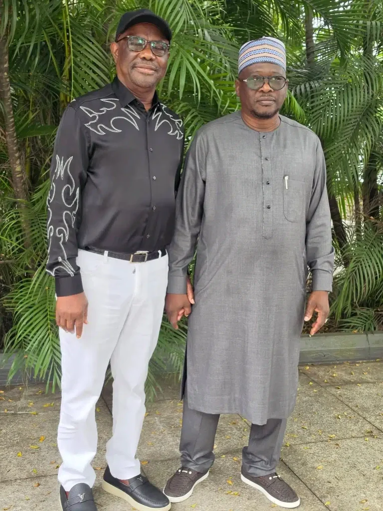 Fintiri Visits Wike In Port Harcourt (Photo)
