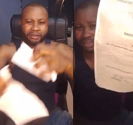 "I Regret Going To University. It Didn't Help Me - Nigerian Graduate Tears BSc, NYSC, WAEC Certificates in Frustration Over Lack of Opportunities